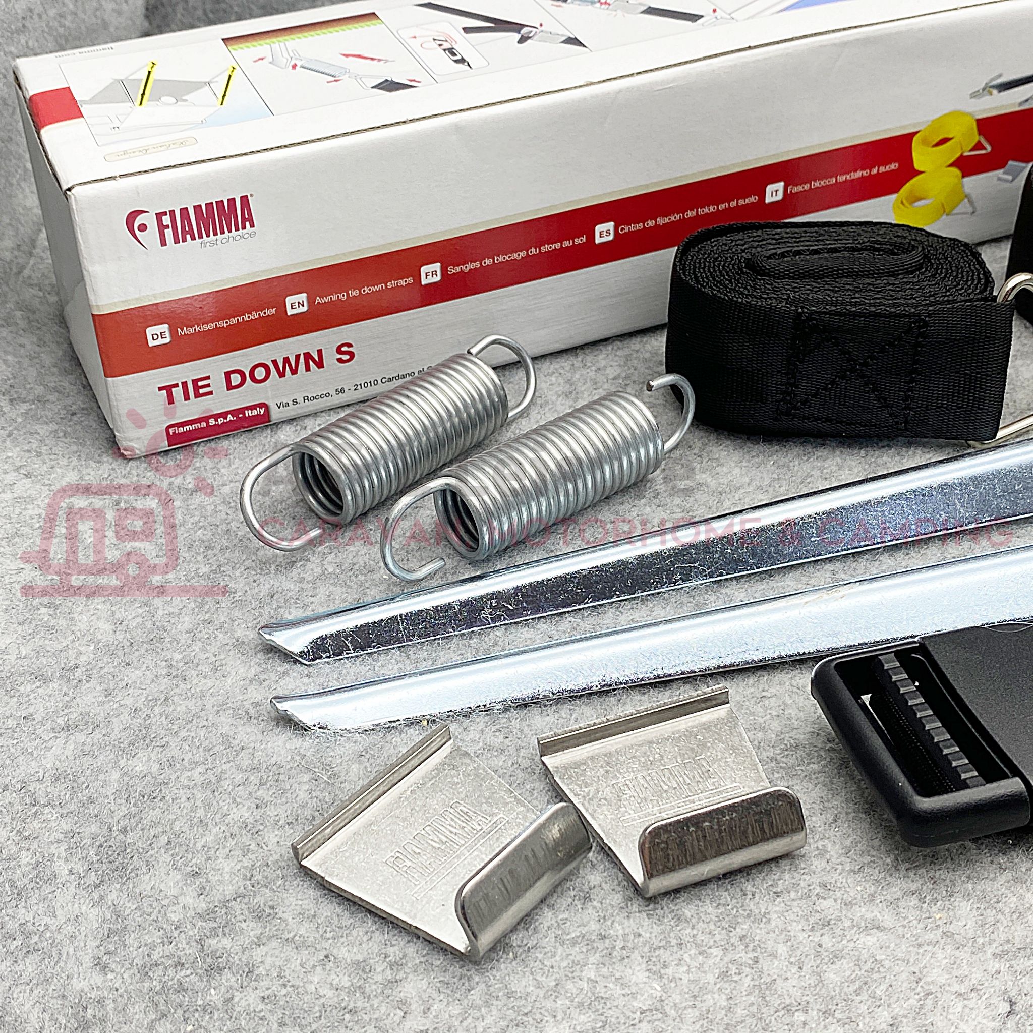 FIAMMA Canopy Tie Down Kit S - BLACK